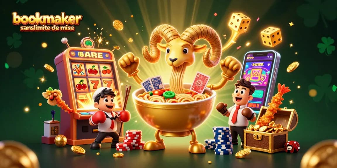 Pariez avec le bookmaker sans limite de mise dans une scène dynamique remplie d'éléments de jeu captivants.