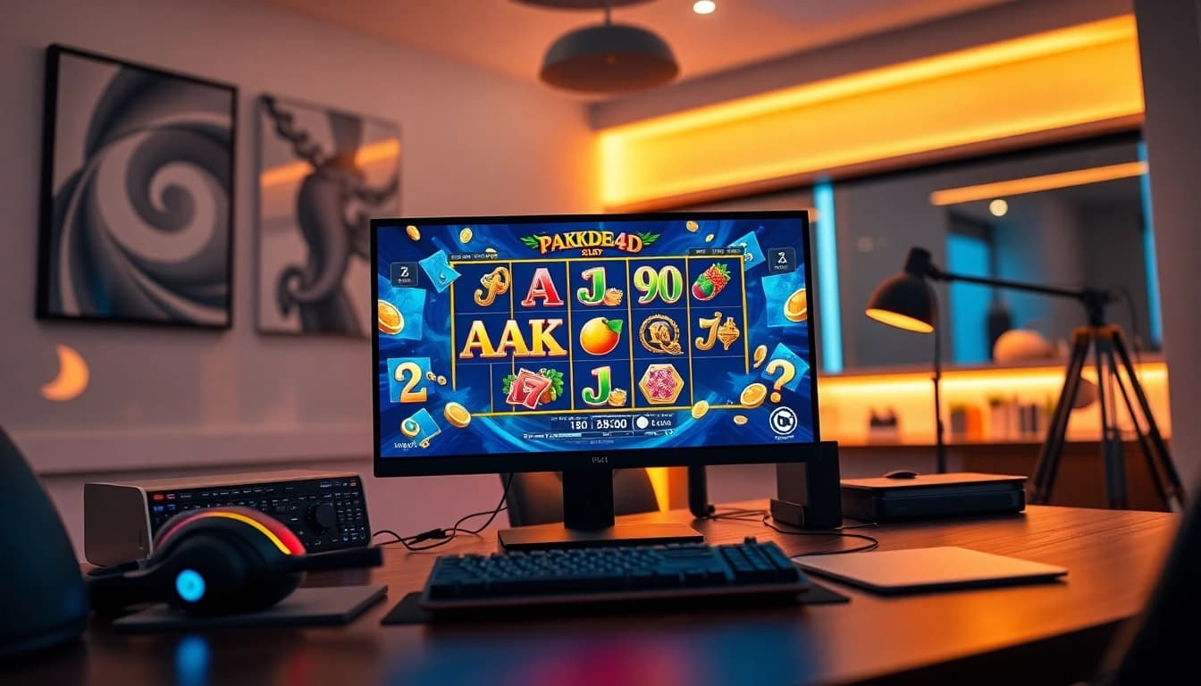 Jelajahi pakde4d slot di ruang gaming modern dengan aksesori menarik.