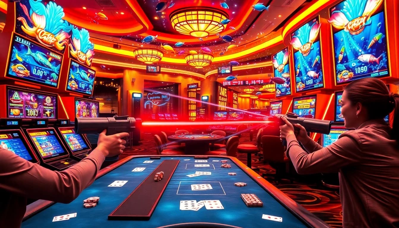Players enjoy bắn cá đổi thưởng in an exciting virtual casino environment, aiming for vibrant underwater rewards.