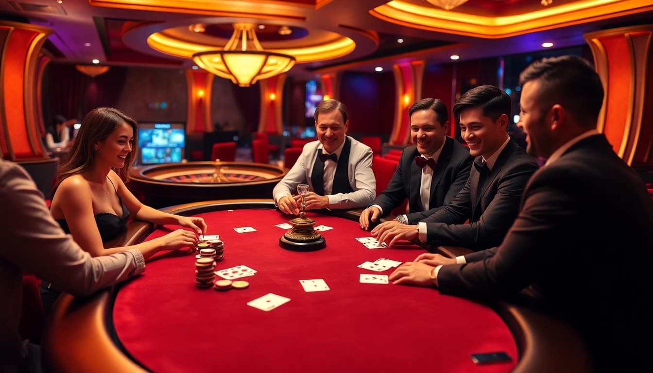 Kuwin.ac offers an exciting poker experience, surrounded by vibrant casino atmosphere and eager players.