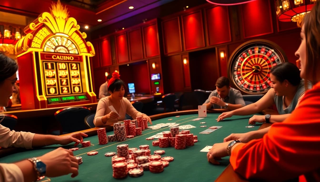 Experience the thrill of xxgg with exciting poker and slot games in a vibrant casino setting.