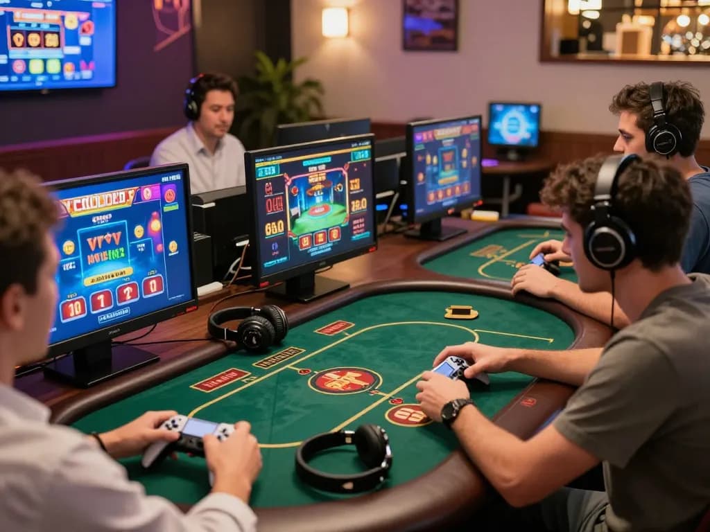 Players engaging in thrilling games on https://hitclub9.us.com/ with vibrant graphics and immersive atmosphere.