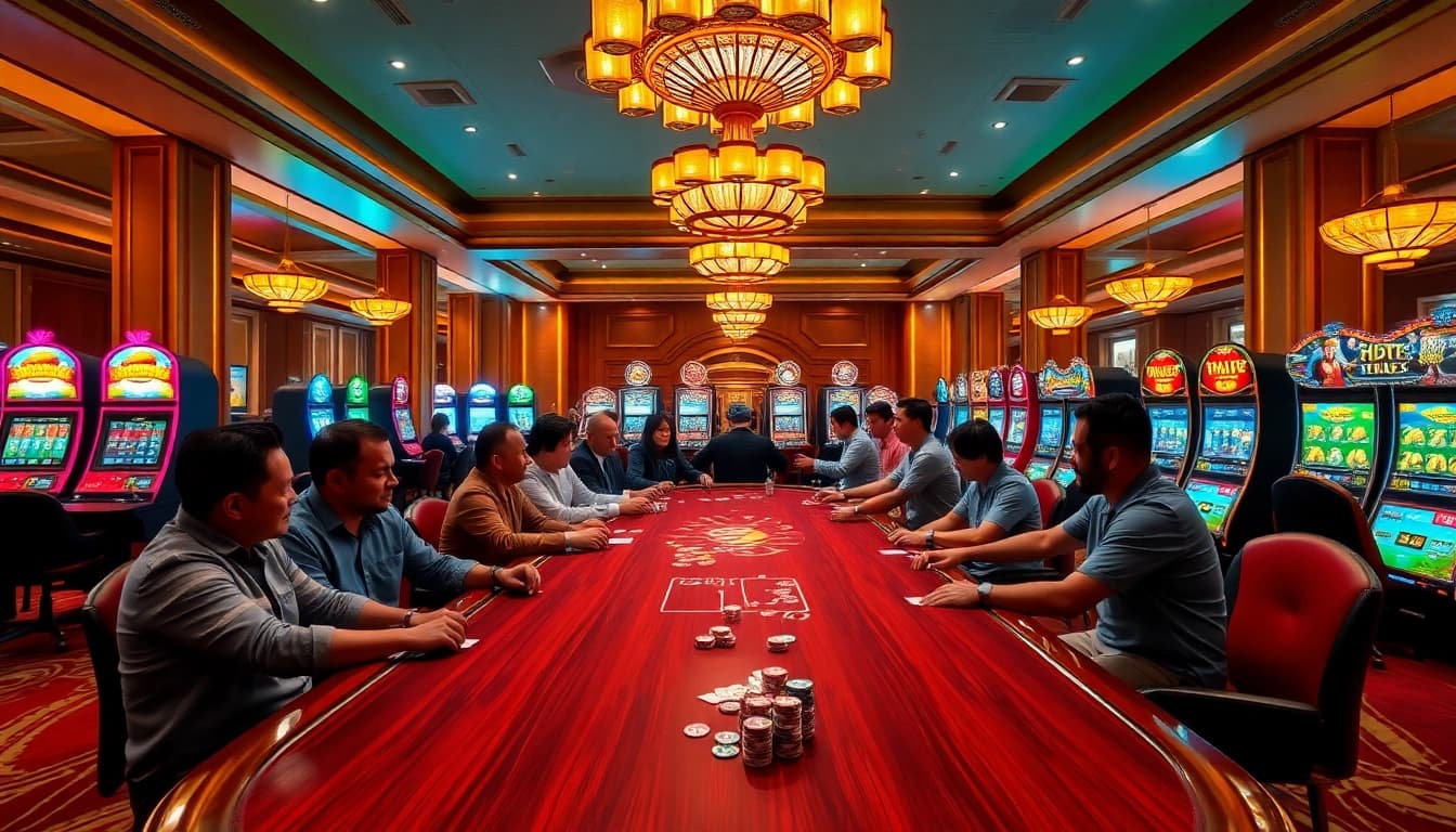 Experience the thrill of UU88 casino with vibrant slot machines and exciting poker action.