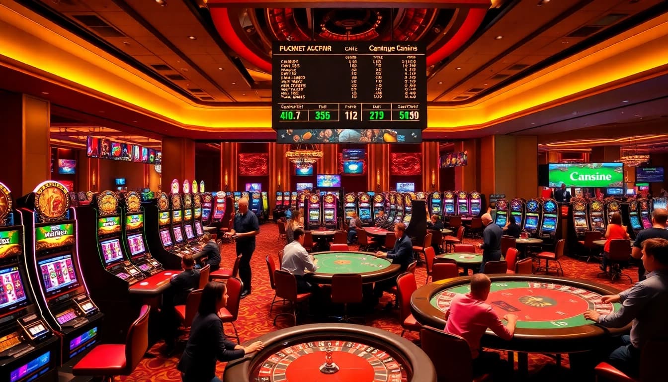 C168 game showcases an exciting casino experience with vibrant slot machines and engaging players.