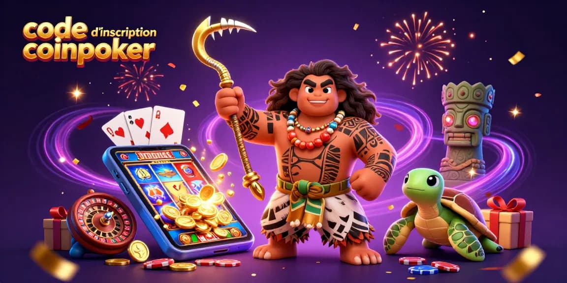 Réclamez votre bonus de bienvenue avec le code d'inscription coinpoker et profitez d'une expérience de jeu crypto immersive.