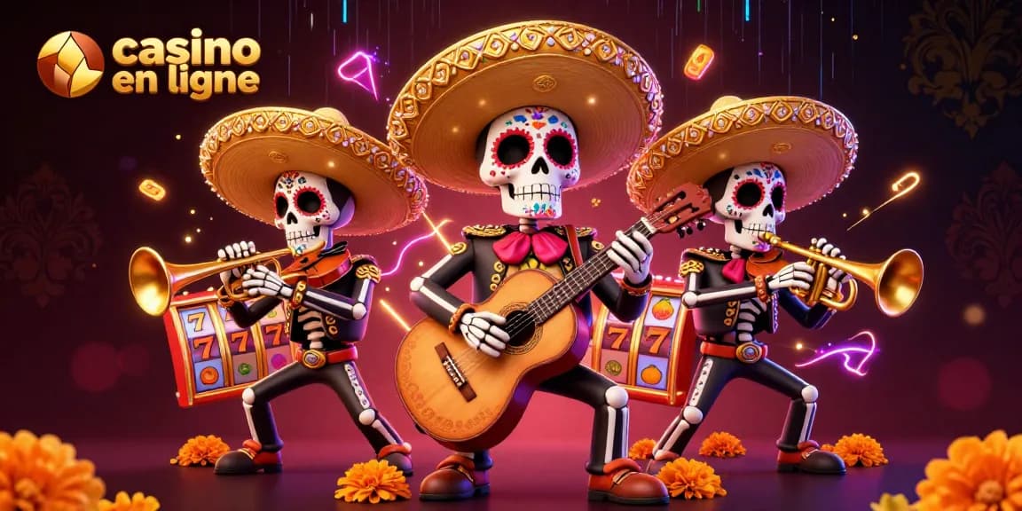 Jouez à des jeux de casino en ligne passionnants avec ce groupe de mariachi coloré.