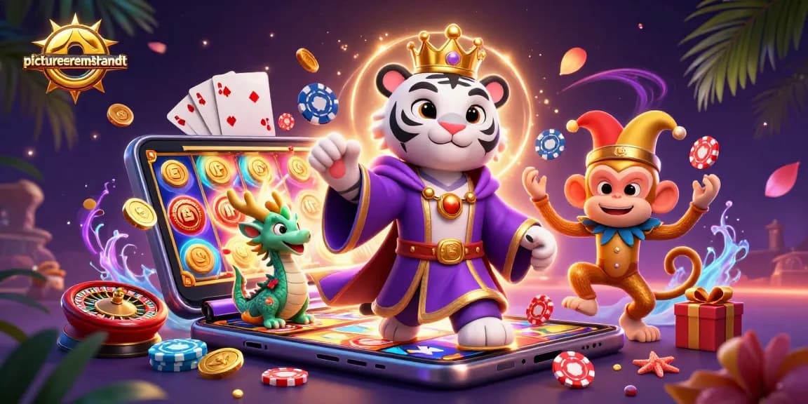 Gambarlah pengalaman bermain slot di picturesrembrandt dengan simbol keberuntungan dan keseruan judi.