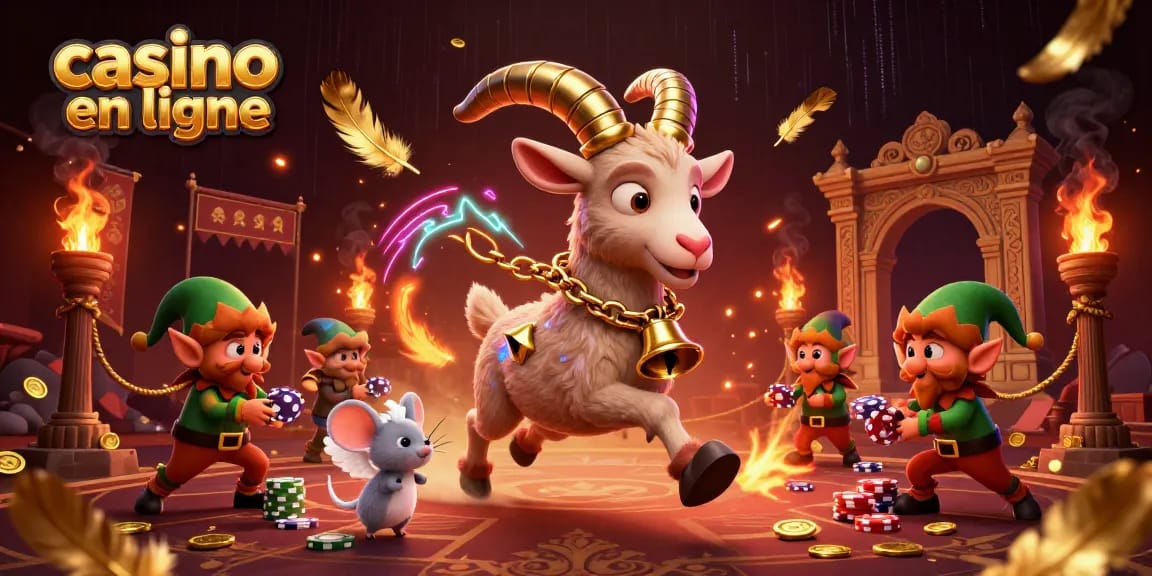 Jouez au casino en ligne avec des personnages festifs et des éléments de jeu captivants.