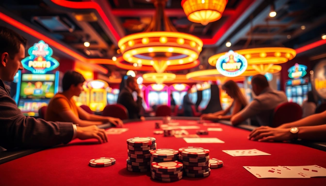 Mencoba peruntungan di casino dengan botak123 dan suasana meriah di sekitarnya.