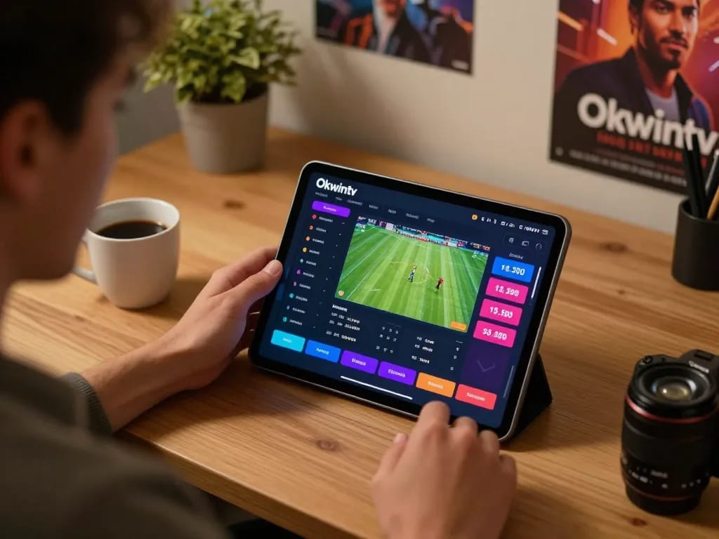 Experience live betting strategies on Okwintv platform with engaging user interface.