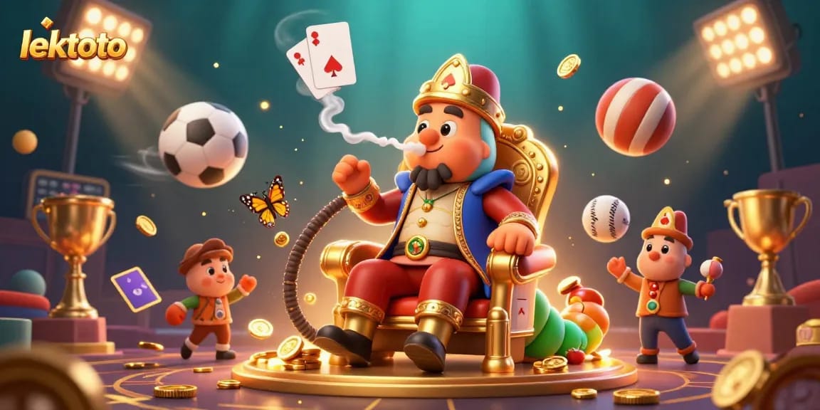 Engage with lektoto's captivating winning strategies depicted in a vibrant casino scene.
