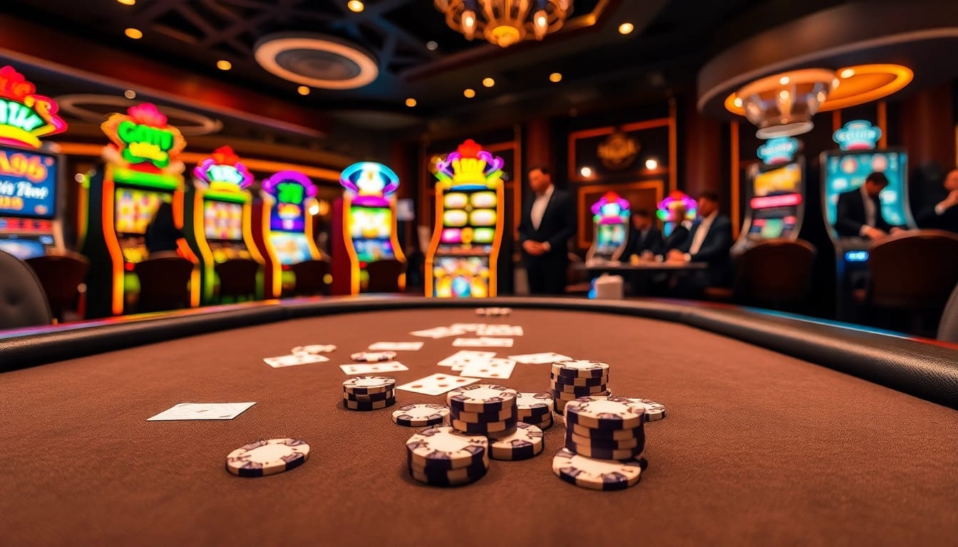 Engage with thrilling online gaming at https://go88.fast/ with vibrant casino visuals showcasing poker and slots.