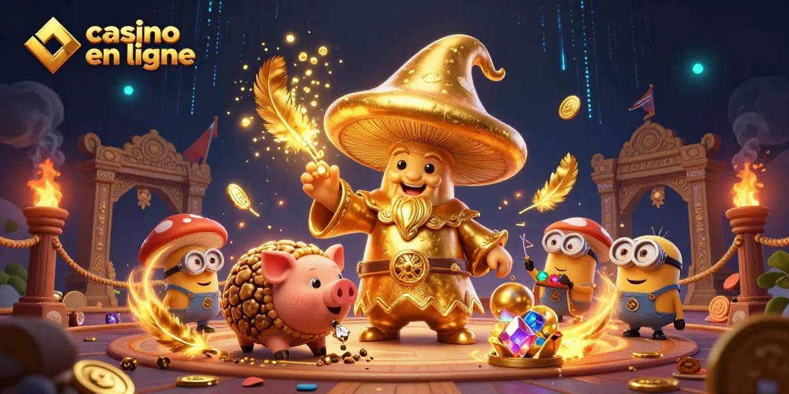Émerveillez-vous devant un casino en ligne où les jeux s'animent, magie dorée et aventure vous attendent.