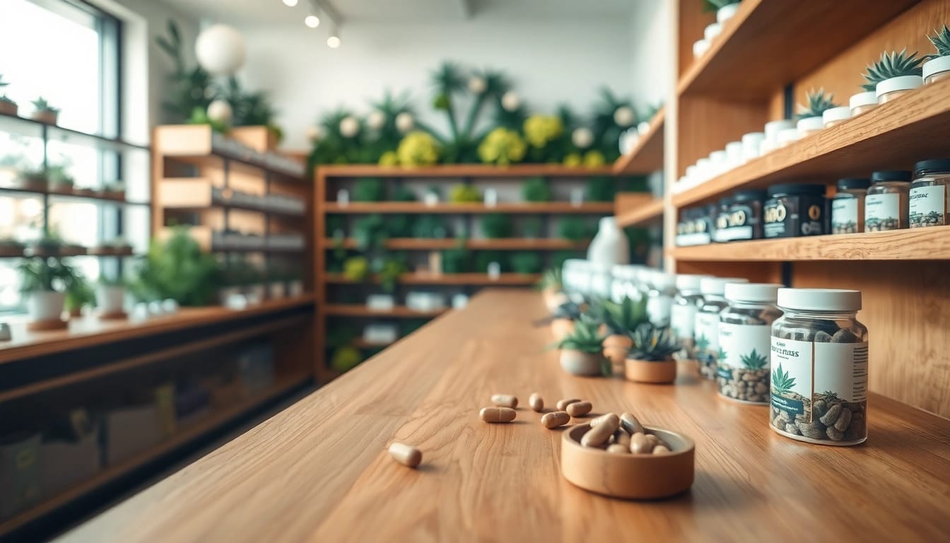 Buy psychedelics online Canada in a welcoming dispensary filled with vibrant products.