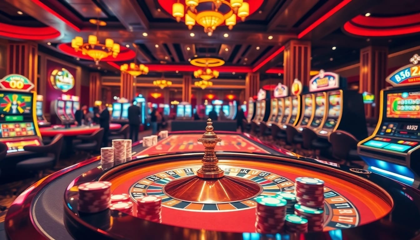 Experience thrilling gameplay at ga6789 with vibrant casino tables and engaging players.