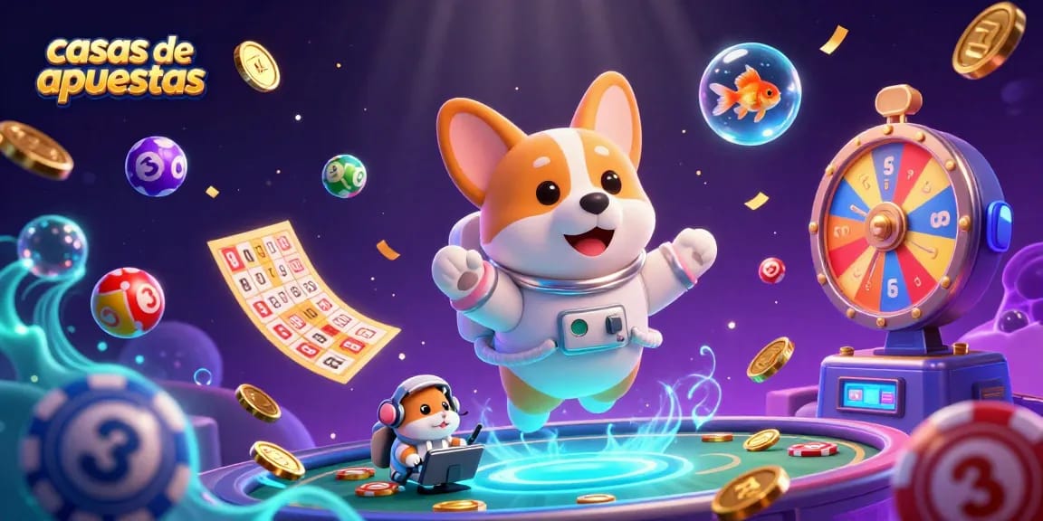 Vive la emoción en las casas de apuestas con personajes animados interactuando en un emocionante entorno de casino.
