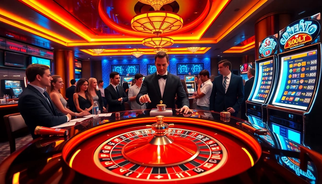 Experience the thrill of gambling at F8BET with a vibrant casino atmosphere and exciting gaming action.