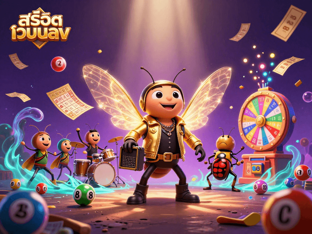 Win big with สล็อตเว็บตรง in this vibrant 3D casino scene filled with excitement.