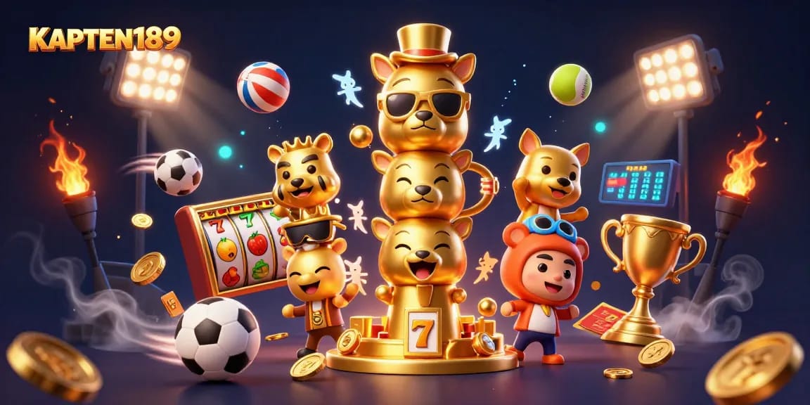 Menangkan jackpot di KAPTEN189 dengan simbol buah dan keberuntungan dalam permainan slot online.