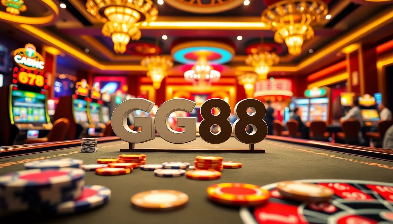 Excited players enjoying classic games at GG88 online casino.