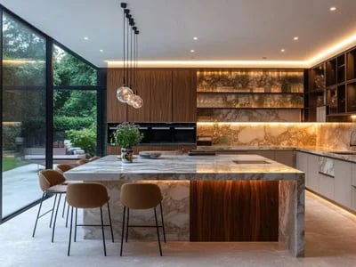 Marble Worktops: Classic Luxury for High-End Kitchens