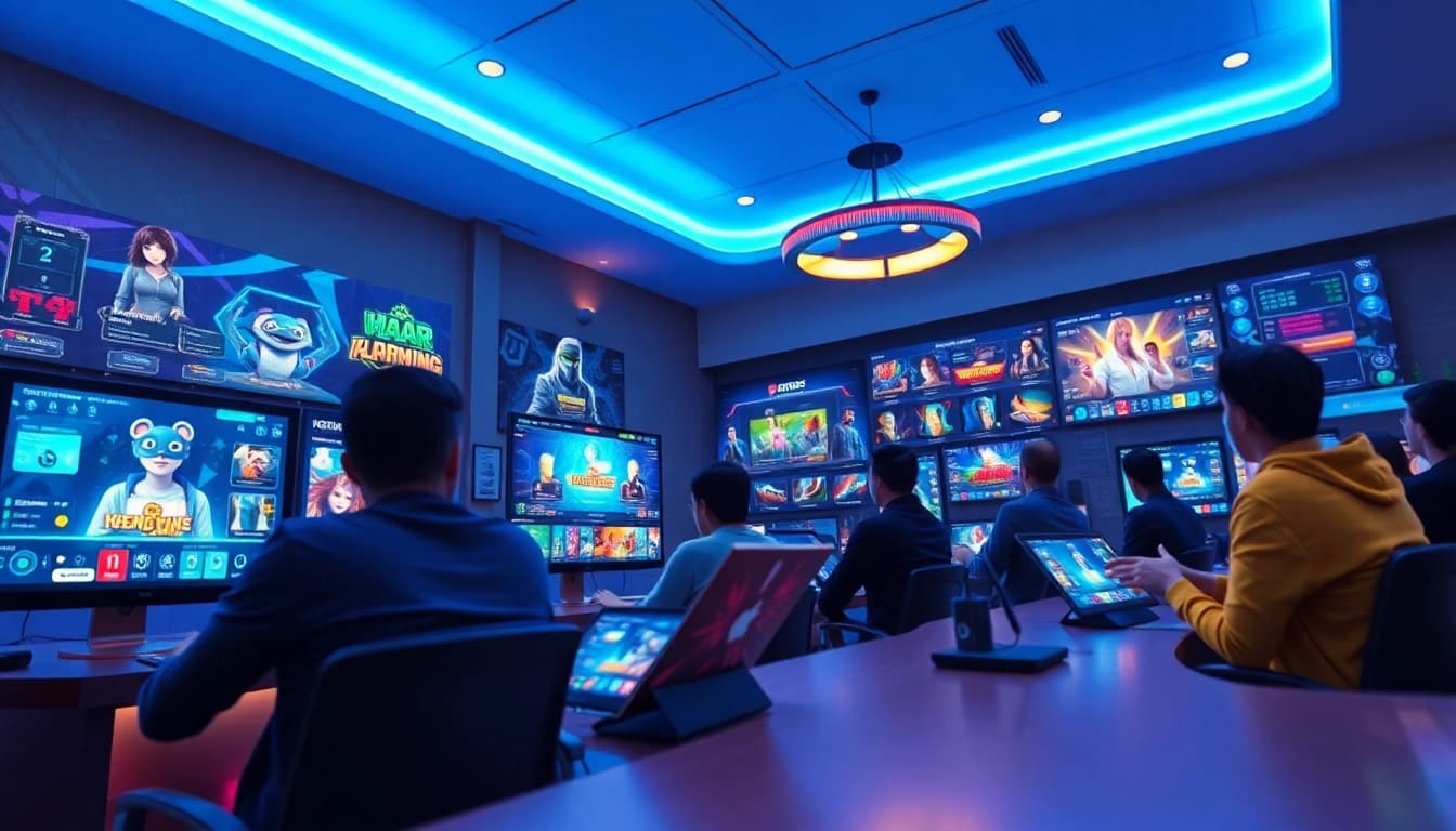 KJC AC interactive online gaming platform showcasing vibrant games and user engagement.