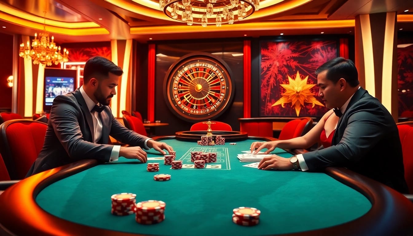 Experience the thrill of gambling at Dominoqiu with vibrant casino games and engaged players.