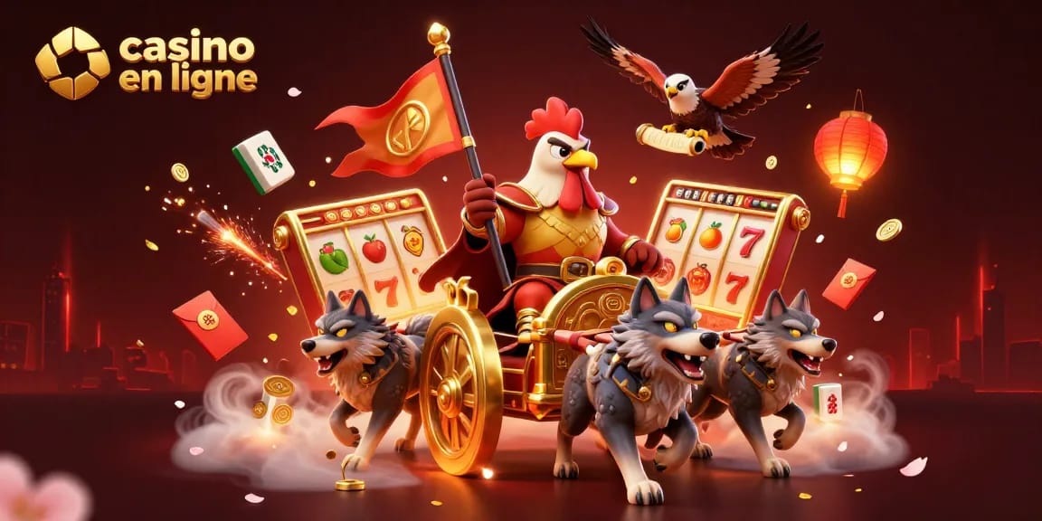 Immergez-vous dans le monde du casino en ligne avec cette illustration dynamique et riche en détails.