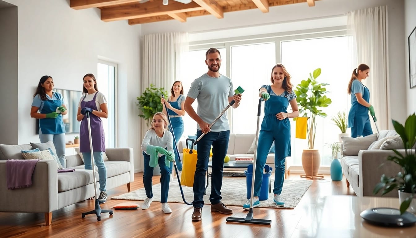 Enhancing a home's appeal with thorough cleaning service by professional team.