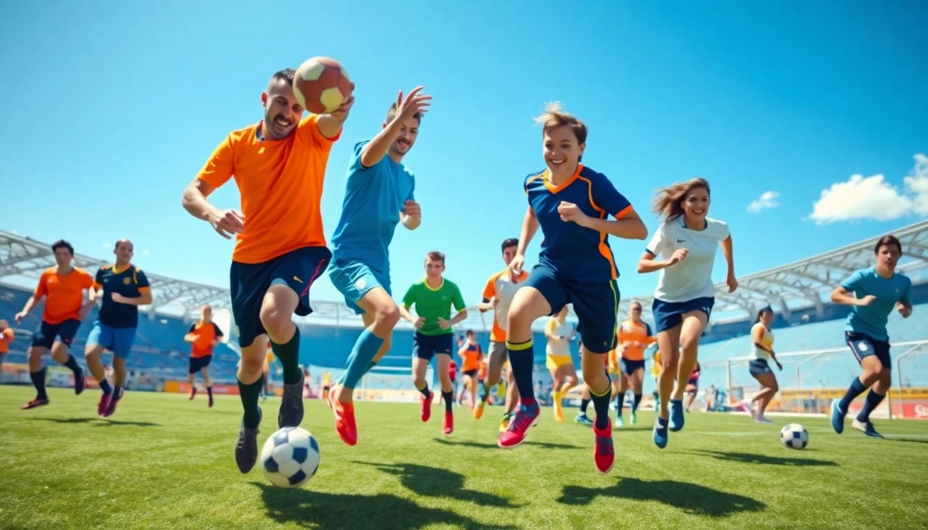Todo deporte en acción con atletas destacados y un vibrante ambiente deportivo.