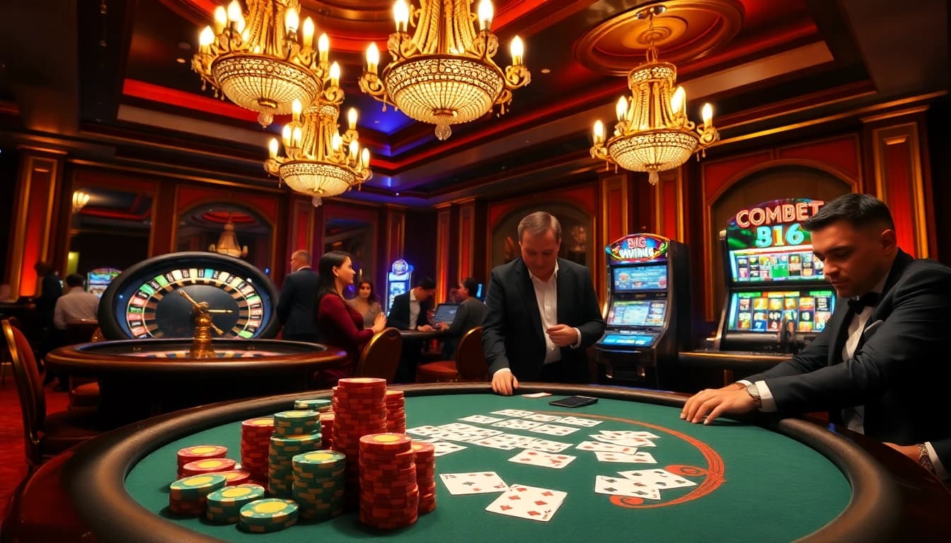 Experience thrilling card games at soibet .black with colorful poker chips and elegant playing cards.