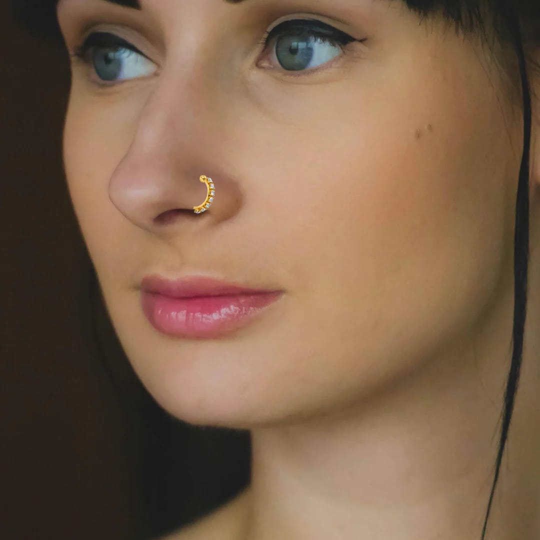 Diamond Nose Hoop – Dare to Dazzle: The Diamond Nose Hoop Trend Taking Over the UK
