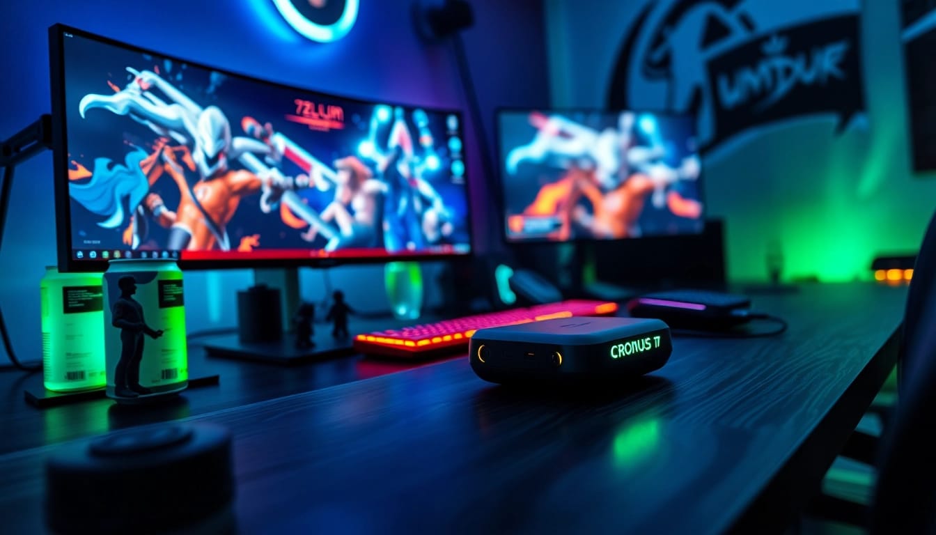 Cronus zen gaming station setup highlighting advanced gaming gear.