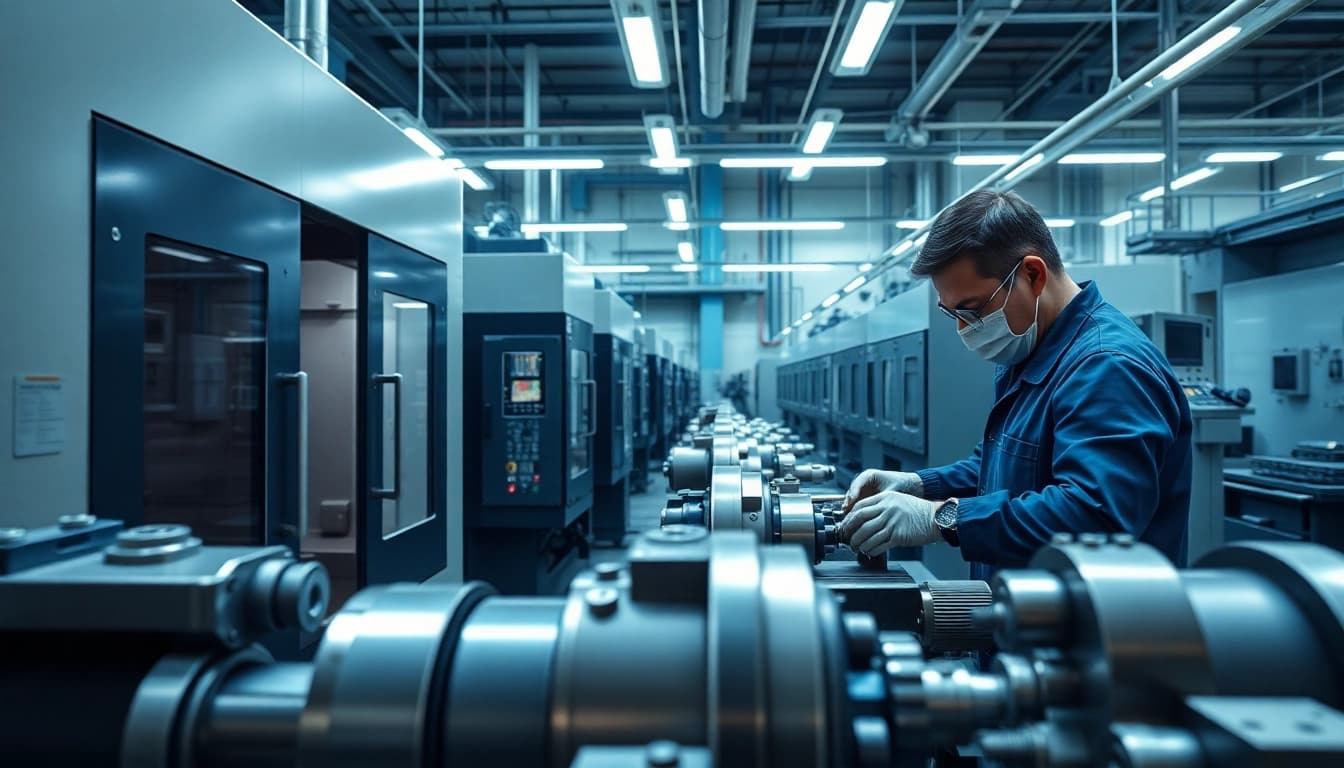Precision machining Malaysia facility featuring advanced CNC technology and skilled technicians.