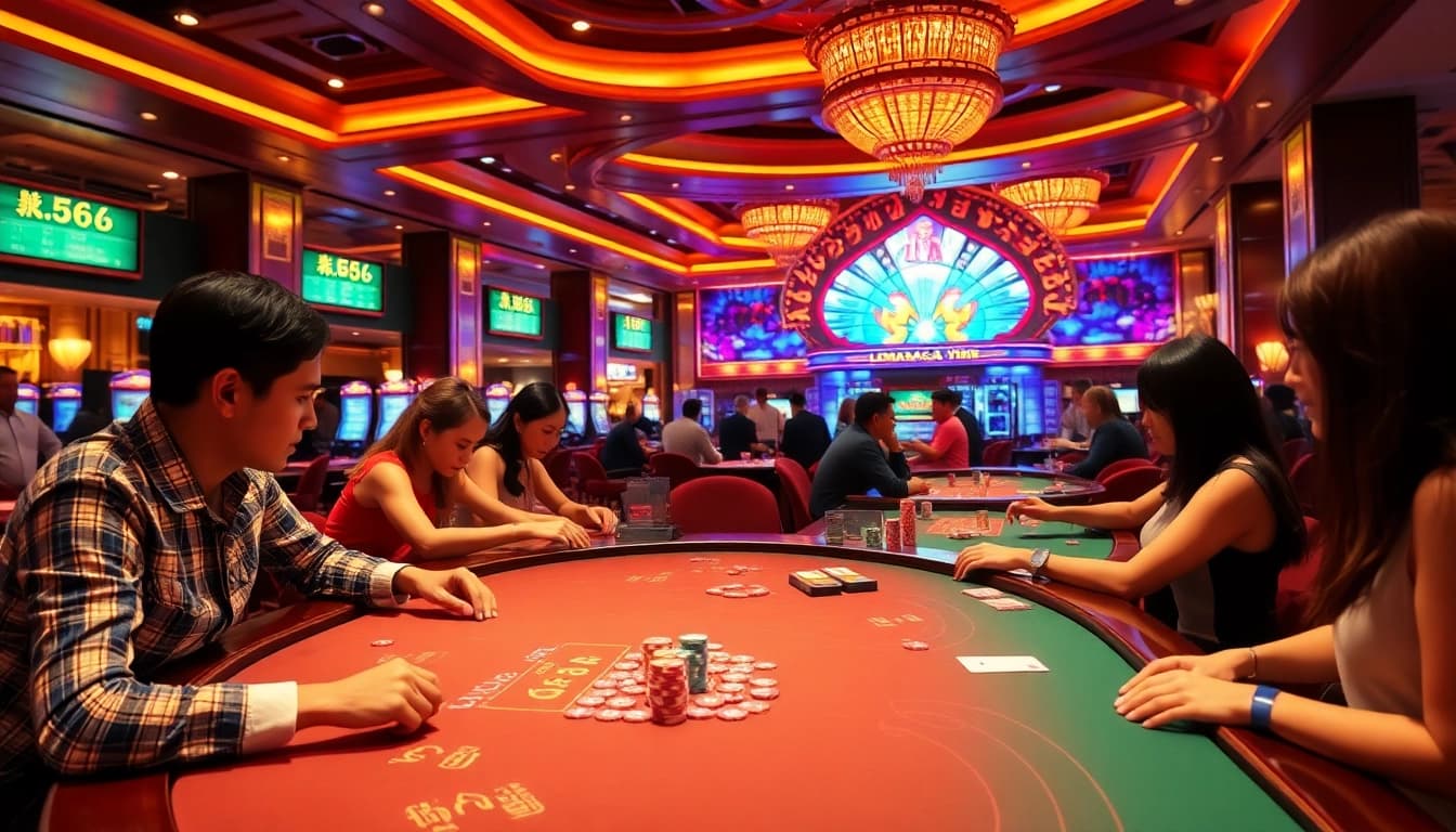 Mengunjungi lemacau casino dengan kesan suasana yang meriah dan permainan yang menarik.