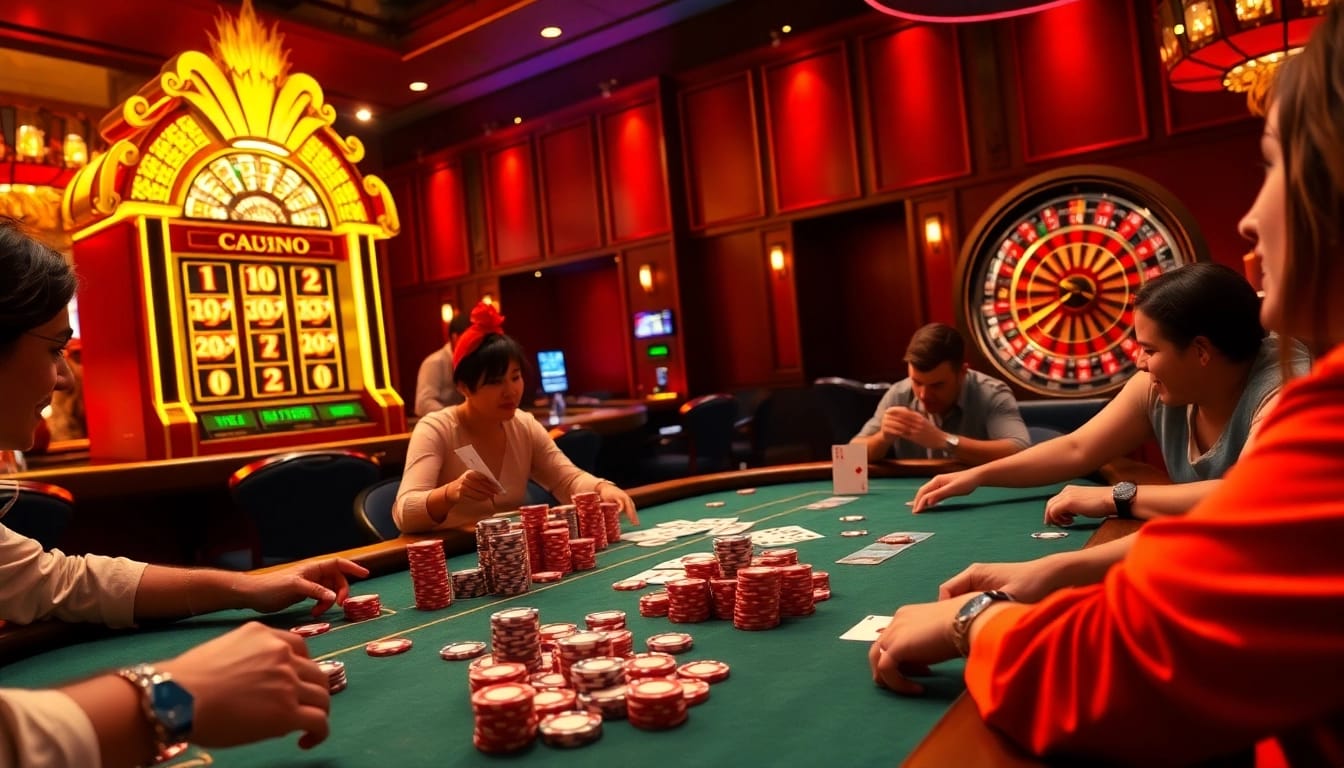 Experience the thrill of xxgg with exciting poker and slot games in a vibrant casino setting.