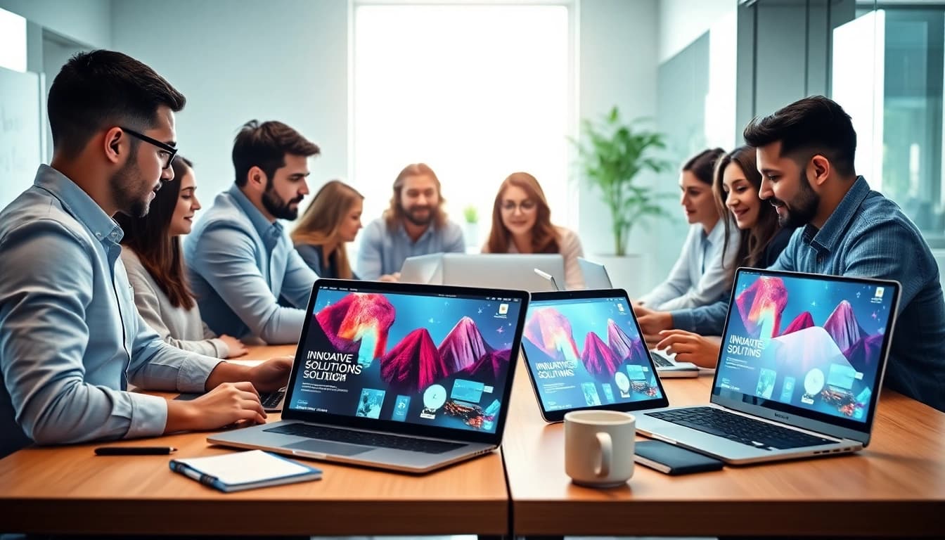 Collaborative digital workspace at https://www.ound-ound.com demonstrating teamwork and innovation
