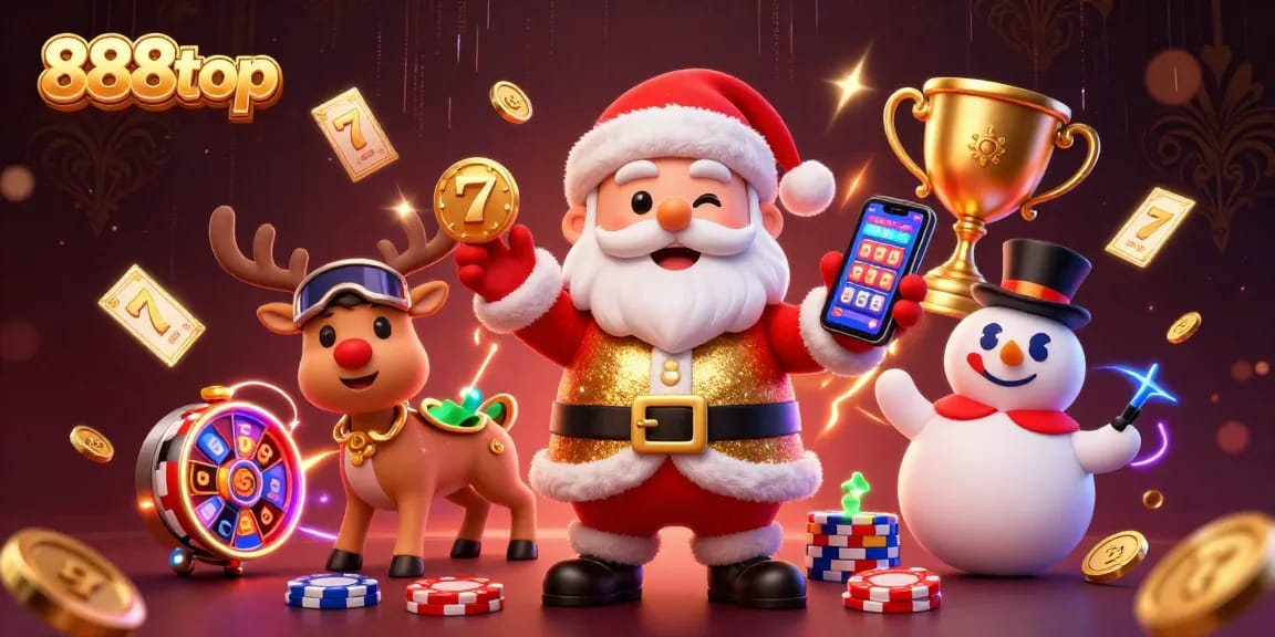 Experience thrilling gameplay at 888top with an animated casino scene featuring vibrant slot machines and lively characters.