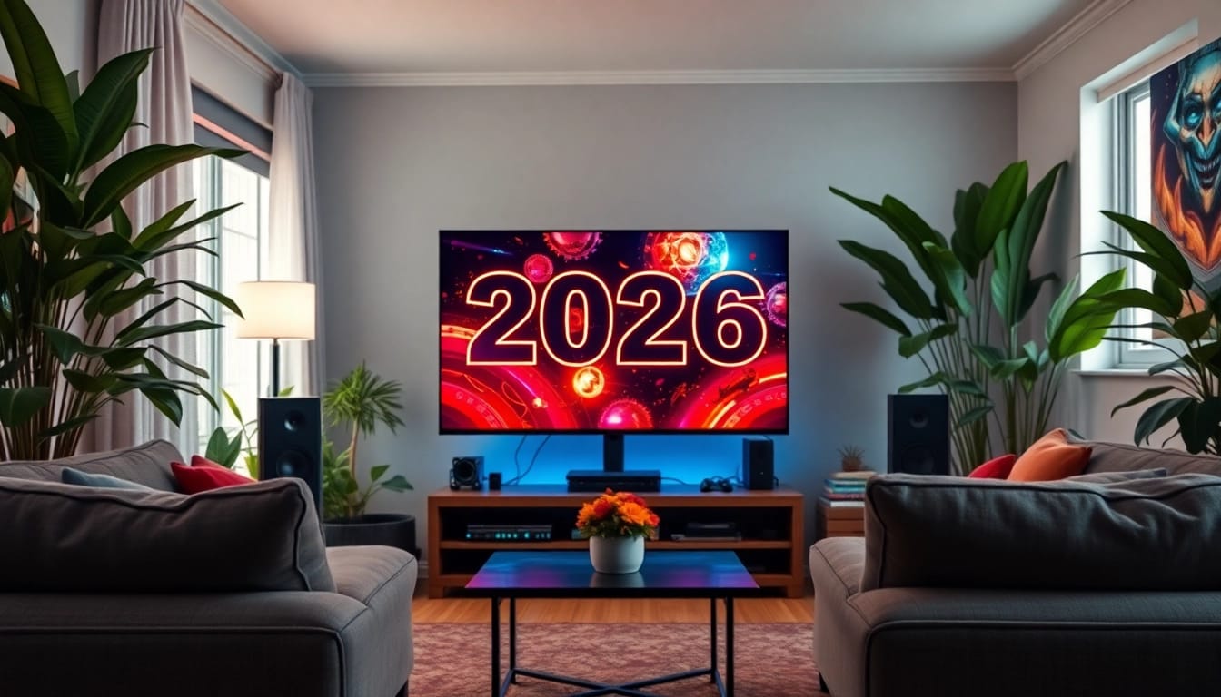 Showcasing game reviews 2026 with an immersive gaming setup and vibrant visuals.