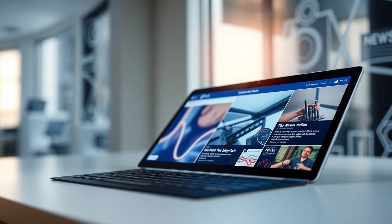 Engaging digital news platform interface at https://newsharbor.com.ua, showcasing vibrant articles.
