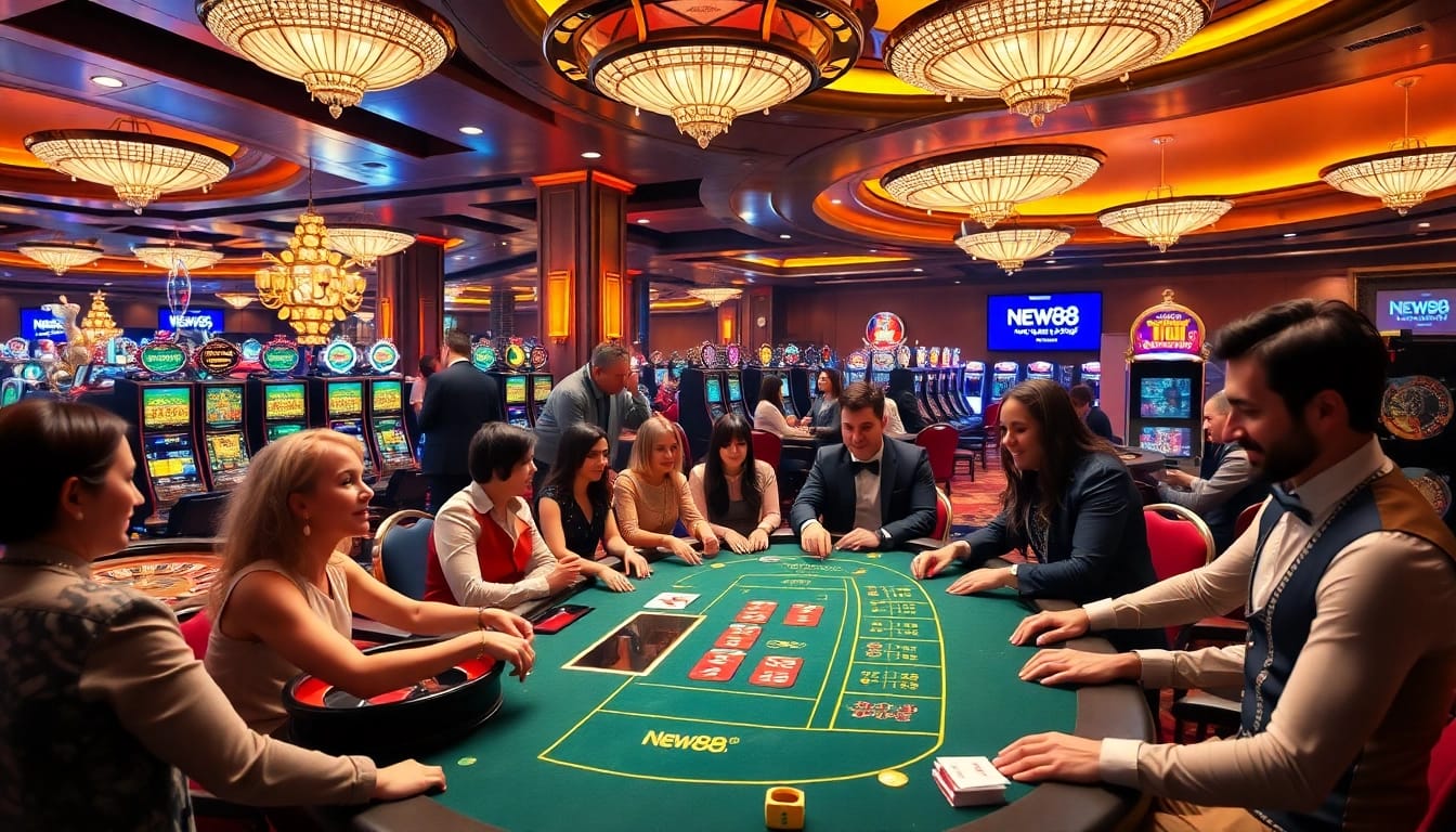 Experience thrilling gameplay at https://new88.gold/ with exciting roulette, poker, and slots in a luxurious casino environment.