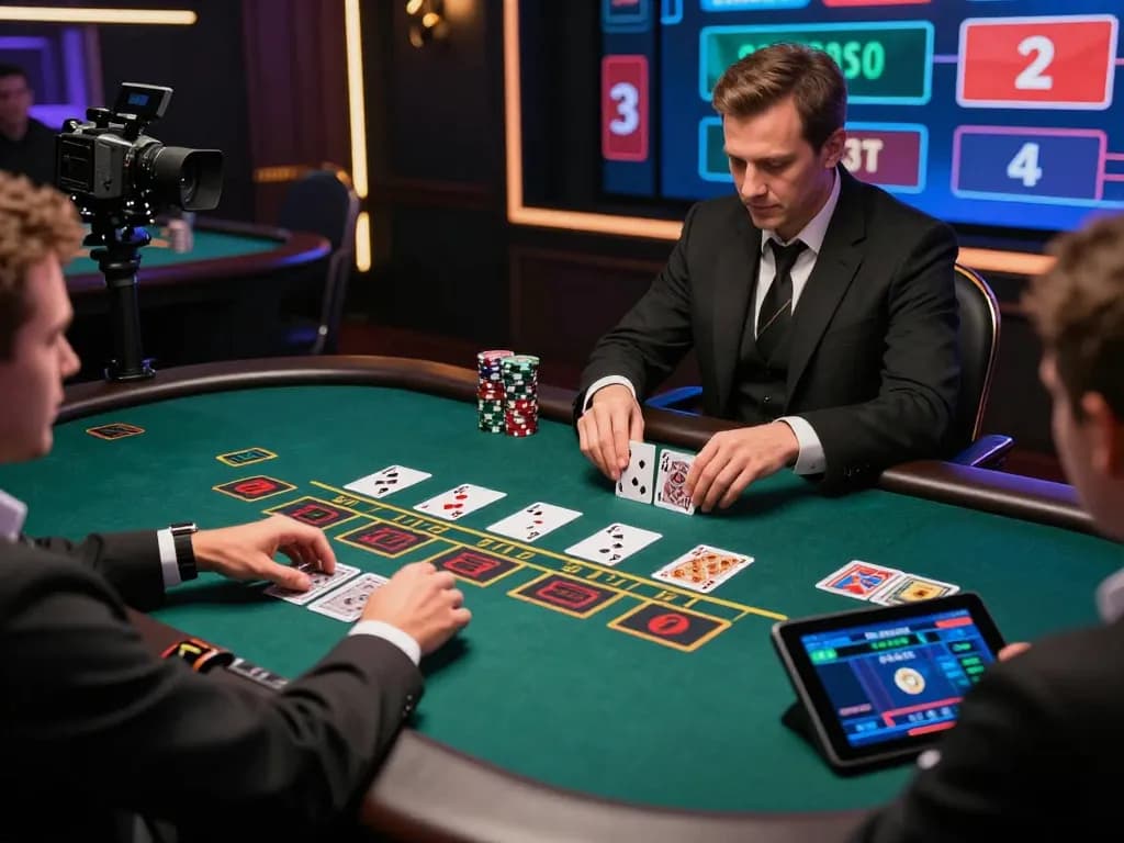 Engage in thrilling action at fyhot's live dealer blackjack table for an immersive gaming experience.