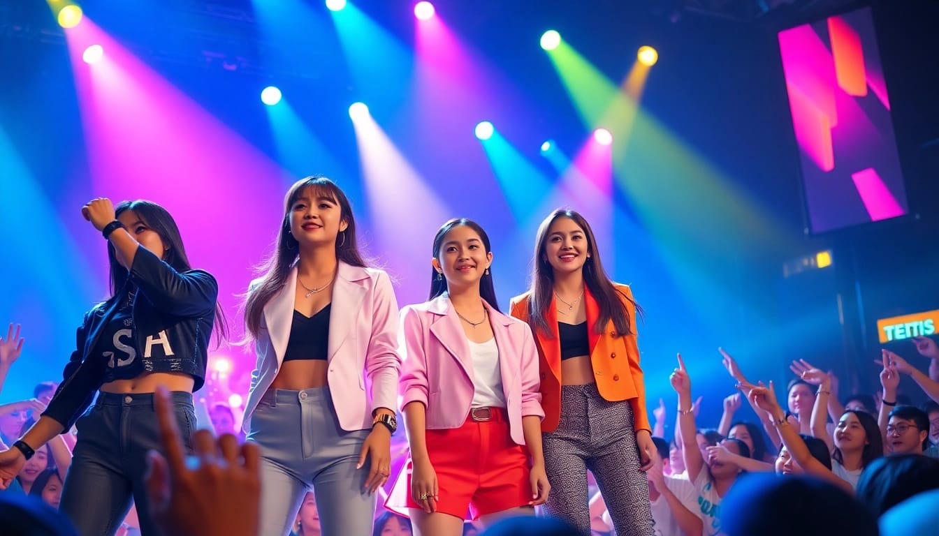Celebrate the vibrant moments at https://www.kpopangel.com with K-pop idols performing live.