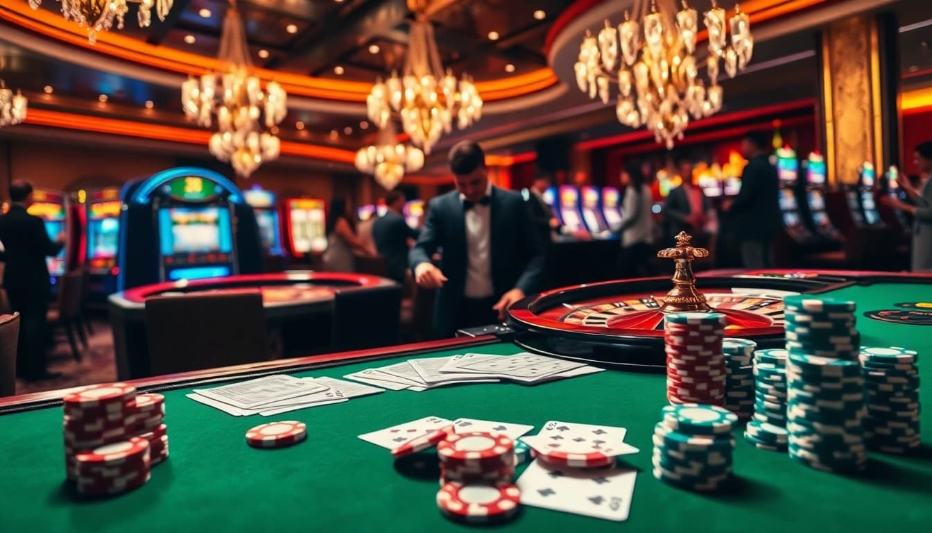 Experience the thrill of casino gaming at https://s80web.com/ with vibrant roulette tables and enthusiastic players.