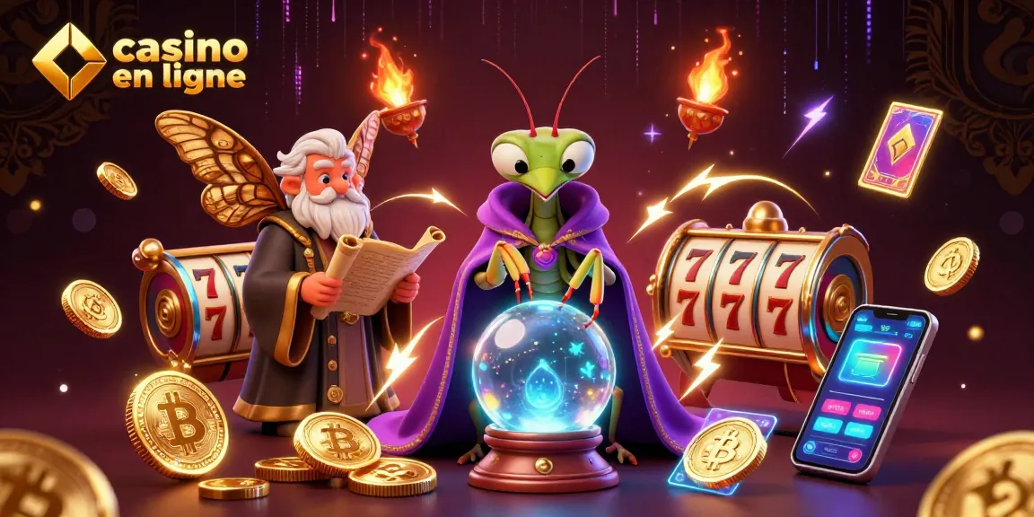 Explorez le monde du casino en ligne avec une illustration créative et captivante.
