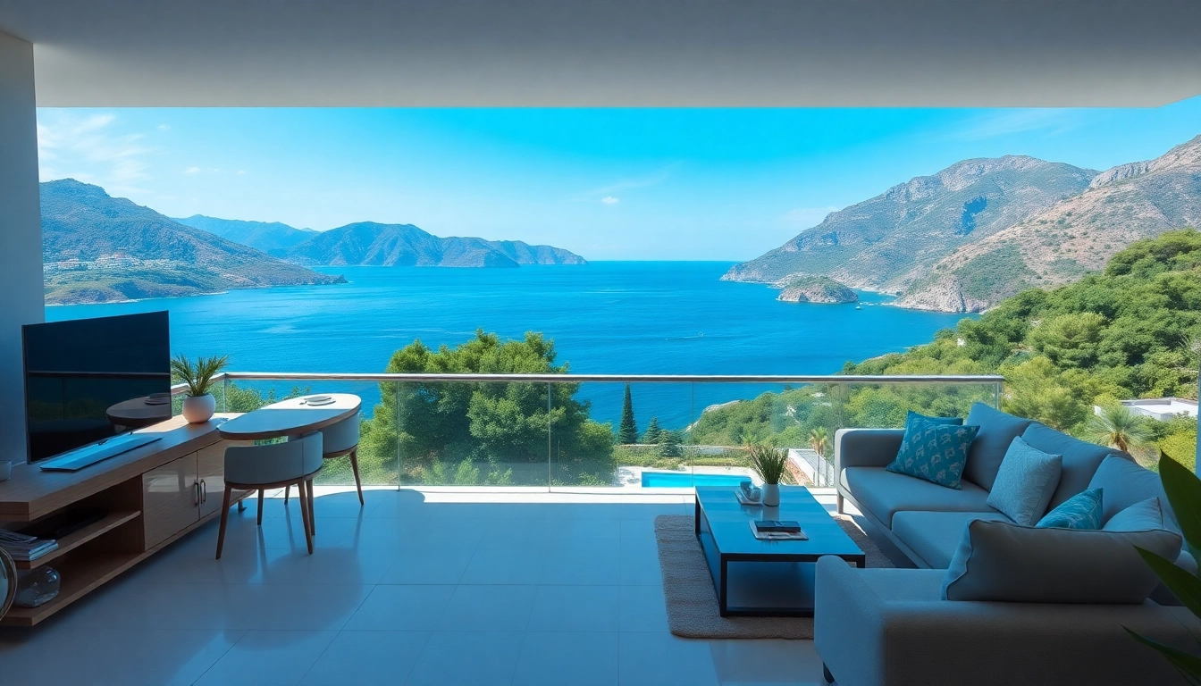 Showcasing an elegant apartment for alanya property sale with a gorgeous sea view in Alanya, Turkey.