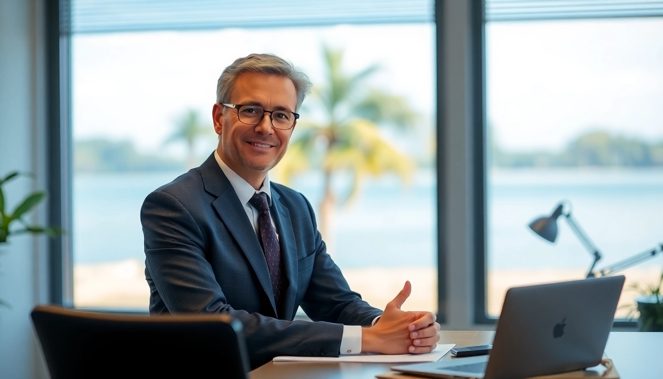 Consulting with a Palm Harbor Divorce Lawyer in a modern office setting.