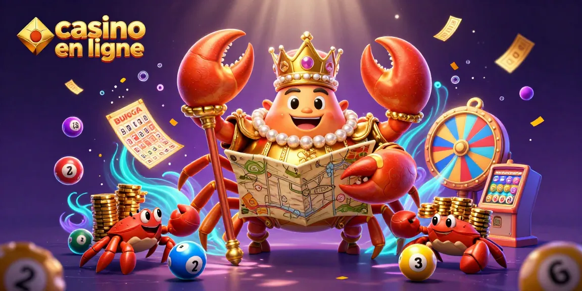 Rejoignez l'empereur des crabes dorés dans le casino en ligne avec des jeux de loterie captivants.