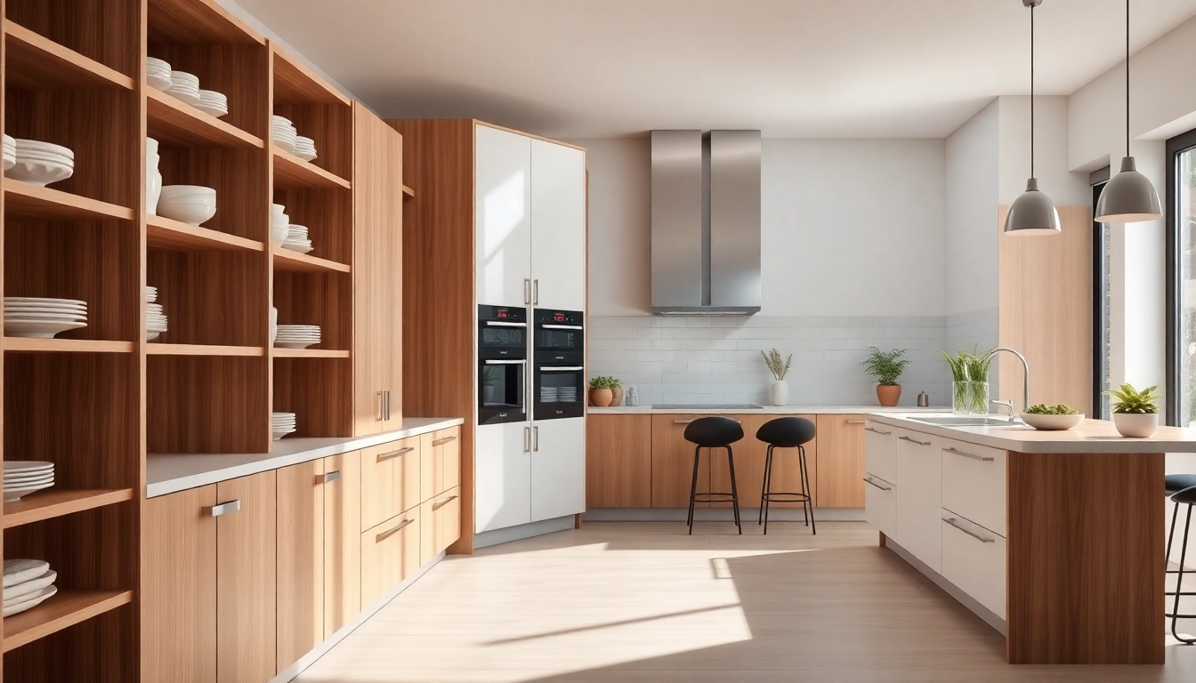 Crafting elegant cabinetry enhances modern kitchen spaces with sleek designs.