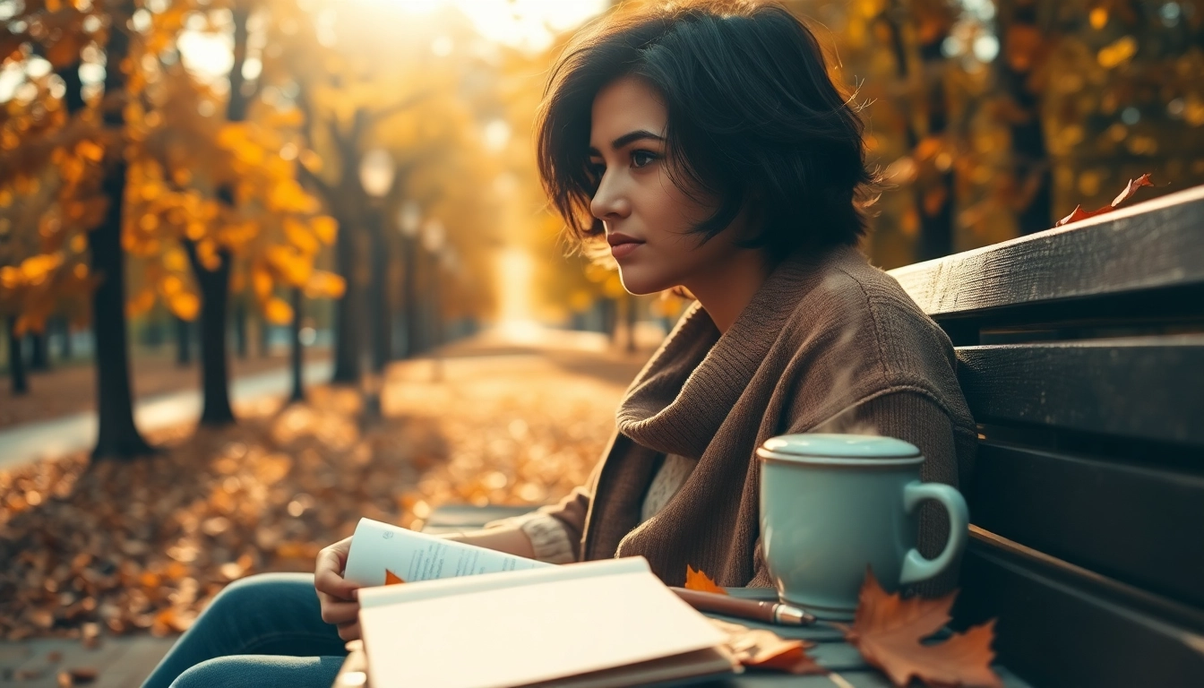 Emotional reflection on life in a park scene representing Life in a Break Down.